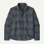 Patagonia Lightweight Fjord Flannel Shirt in Paw/Smolder Blue