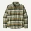 Patagonia Lightweight Fjord Flannel Shirt in Rocky/Old Growth Green