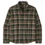Patagonia Long-Sleeved LW Fjord Flannel Shirt Cozy Cabin/Treeline Green