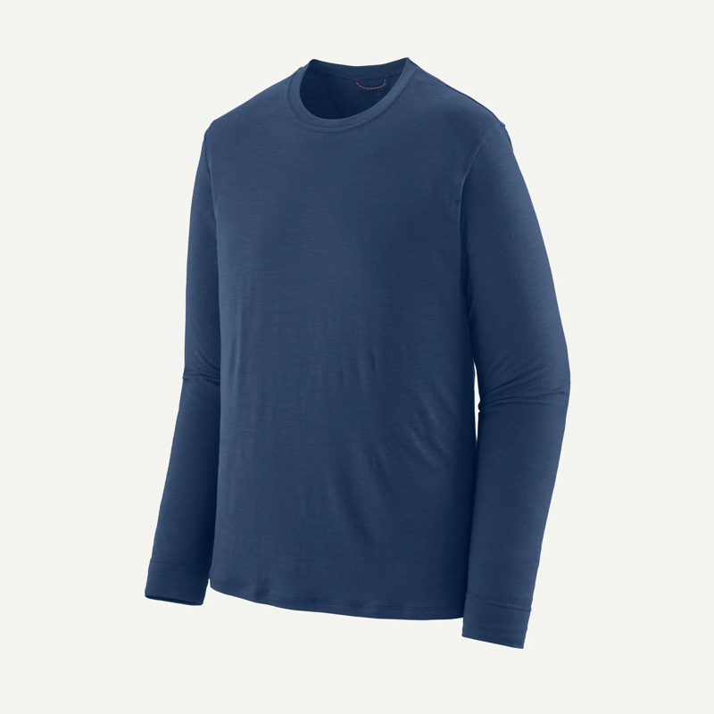 Patagonia Long-Sleeve Capilene Cool Merino Blend Shirt in Clement Blue