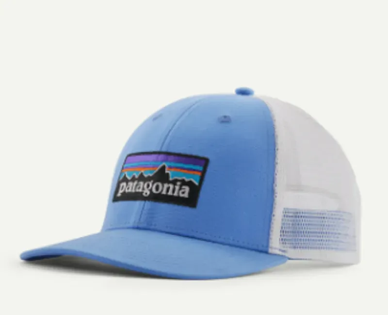 Patagonia P-6 Logo LoPro Trucker Hat in Abundant Blue