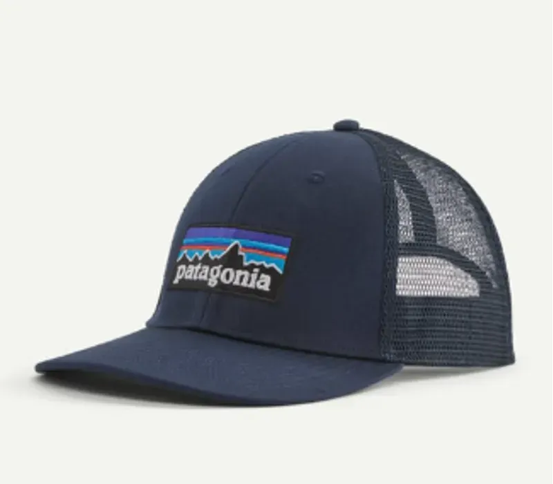 Patagonia P-6 Logo LoPro Trucker Hat in New Navy