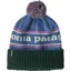 Patagonia Powder Town Beanie in Park Stripe/Barnacle Blue