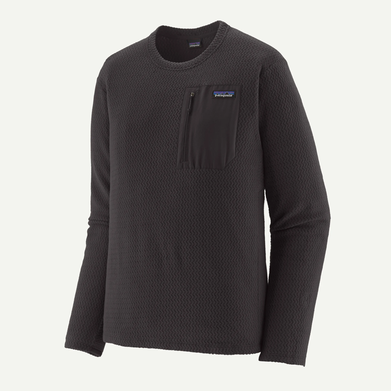 Patagonia R1 Air Fleece Crewneck in Black