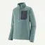 Patagonia R1 Air Fleece Zip Neck in Blue Sage
