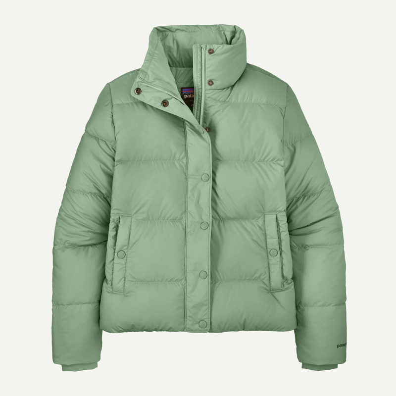 Patagonia Women's Silent Down Jacket in Ellwood Green