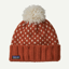 Patagonia Snowbelle Beanie in Offset Dot/Burnished Red