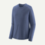 Patagonia Women's LS Cap Cool Merino Blend Shirt in Current Blue