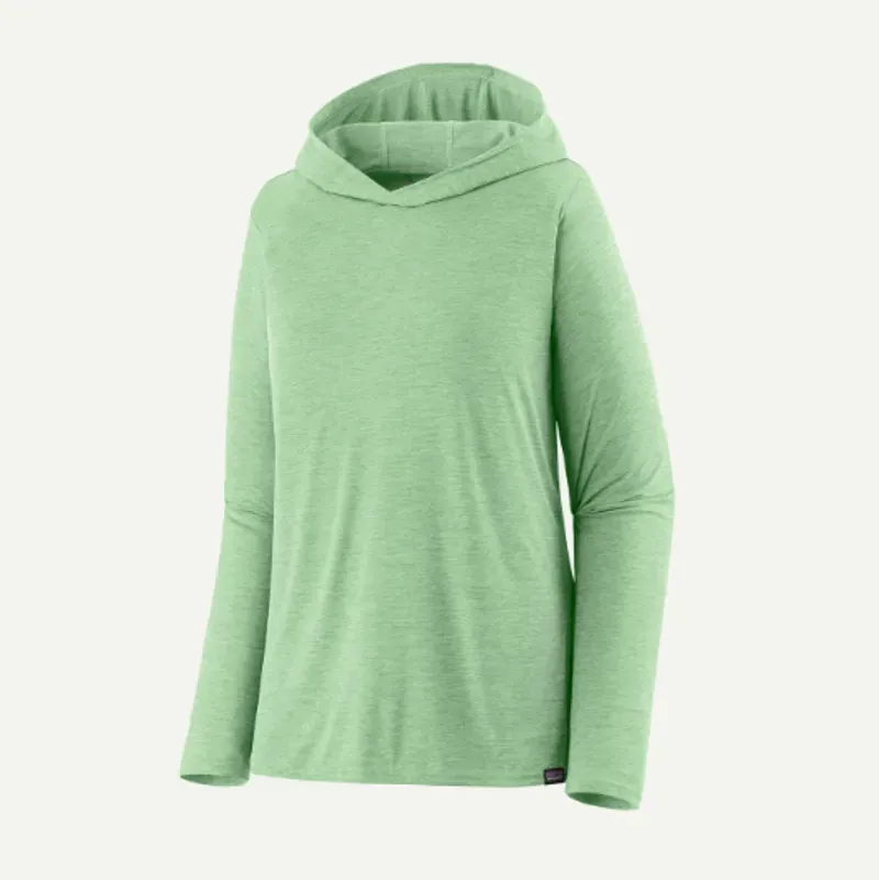 Patagonia Women's Capilene Cool Daily Hoody in Dark Rinsed Green X-Dye