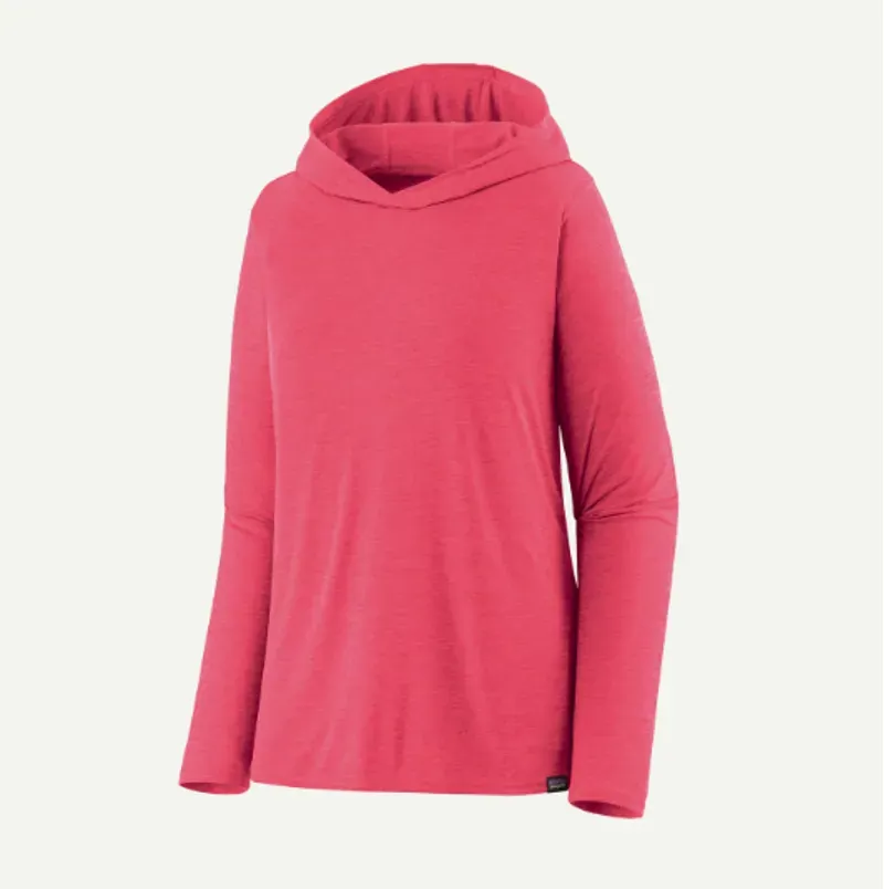 Patagonia Women's Capilene Cool Daily Hoody in Light Luminous Pink X-Dye