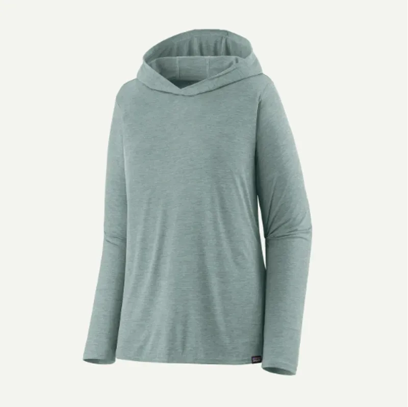 Patagonia Women's Capilene Cool Daily Hoody in Light Thermal Blue X-Dye