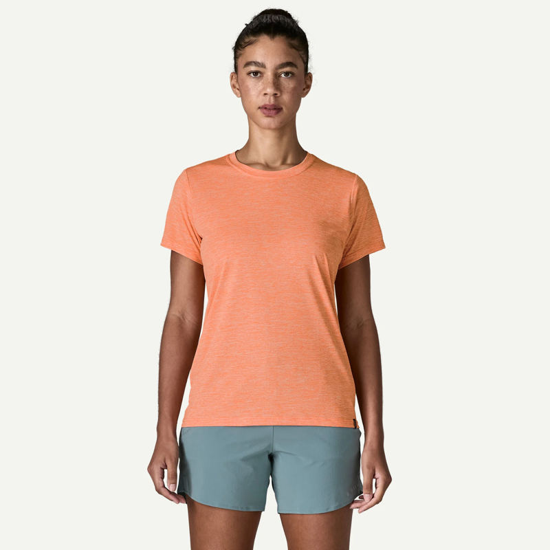 Patagonia Women's Capilene Cool Daily Shirt in Peach Sherbet-1