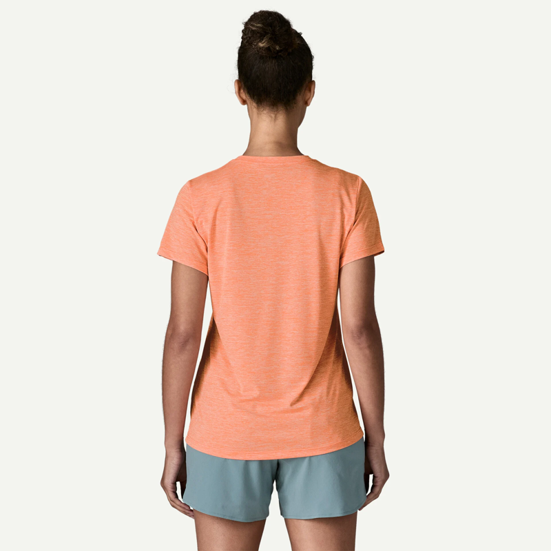 Patagonia Women's Capilene Cool Daily Shirt in Peach Sherbet-2