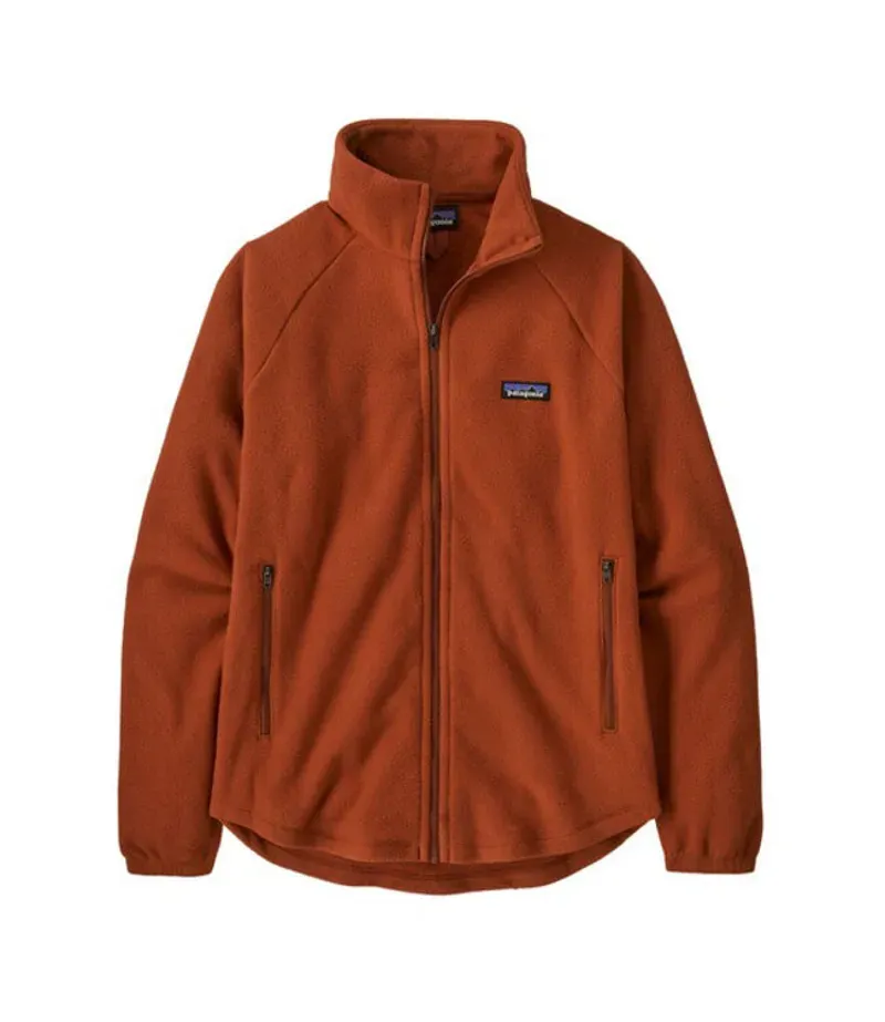 Patagonia Women's Classic Microdini Fleece Jacket in Burnished Red
