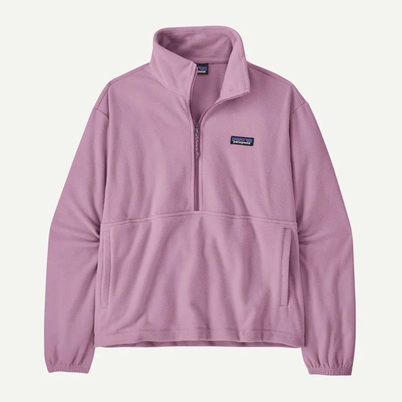 Patagonia Women's Micro D 1/2-Zip Fleece Pullover in Light Violet