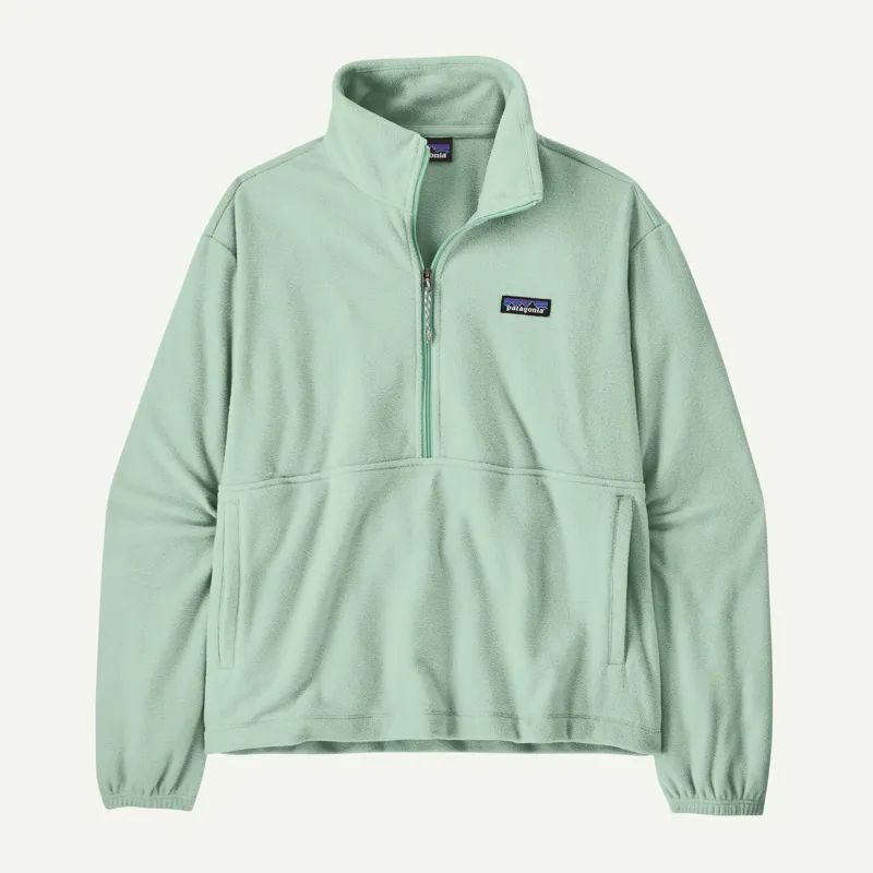 Patagonia Women's Micro D 1/2-Zip Fleece Pullover in Thin Ice