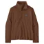 Patagonia Women's Micro D 1/4-Zip Fleece Top in Berm Brown