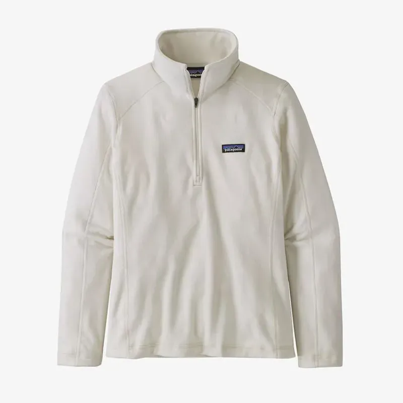 Patagonia Women's Micro D 1/4-Zip Fleece in Birch White