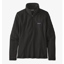 Patagonia Women's Micro D 1/4-Zip Fleece in Black