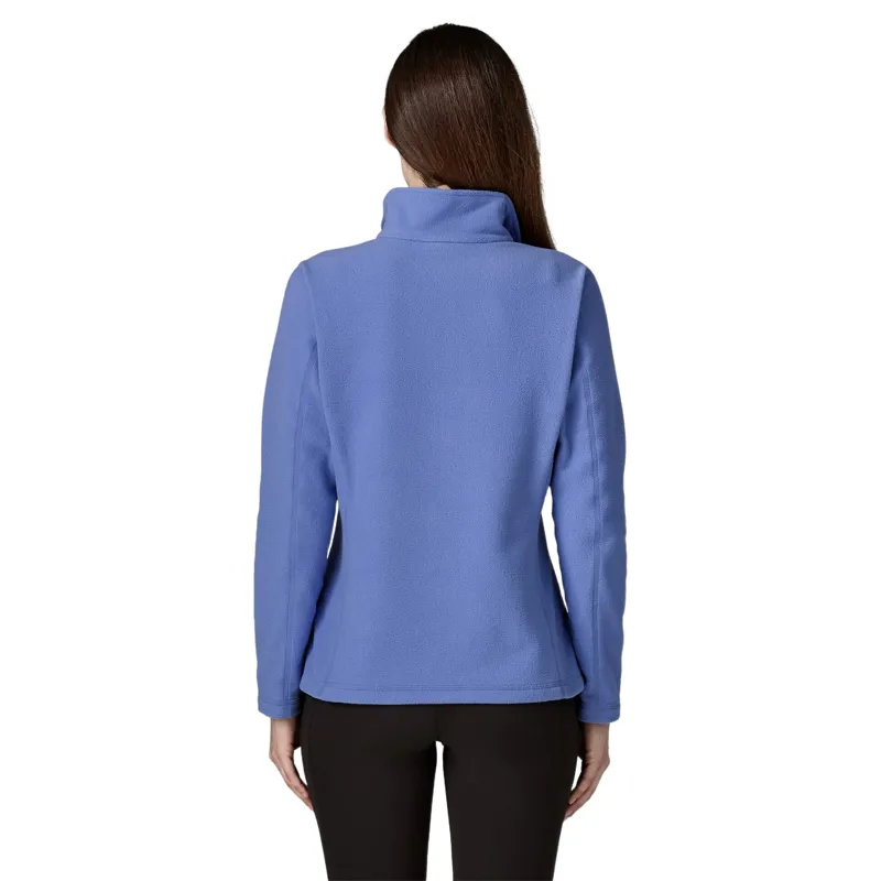 Patagonia Women's Micro D 1/4-Zip Fleece Top in Diver Blue-2