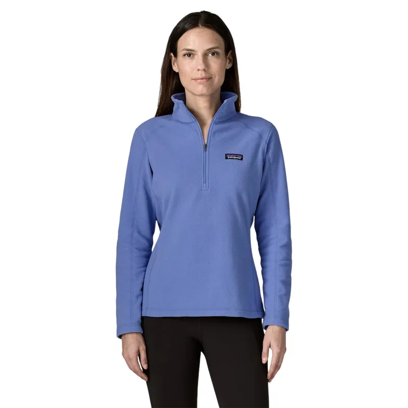 Patagonia Women's Micro D 1/4-Zip Fleece Top in Diver Blue-1