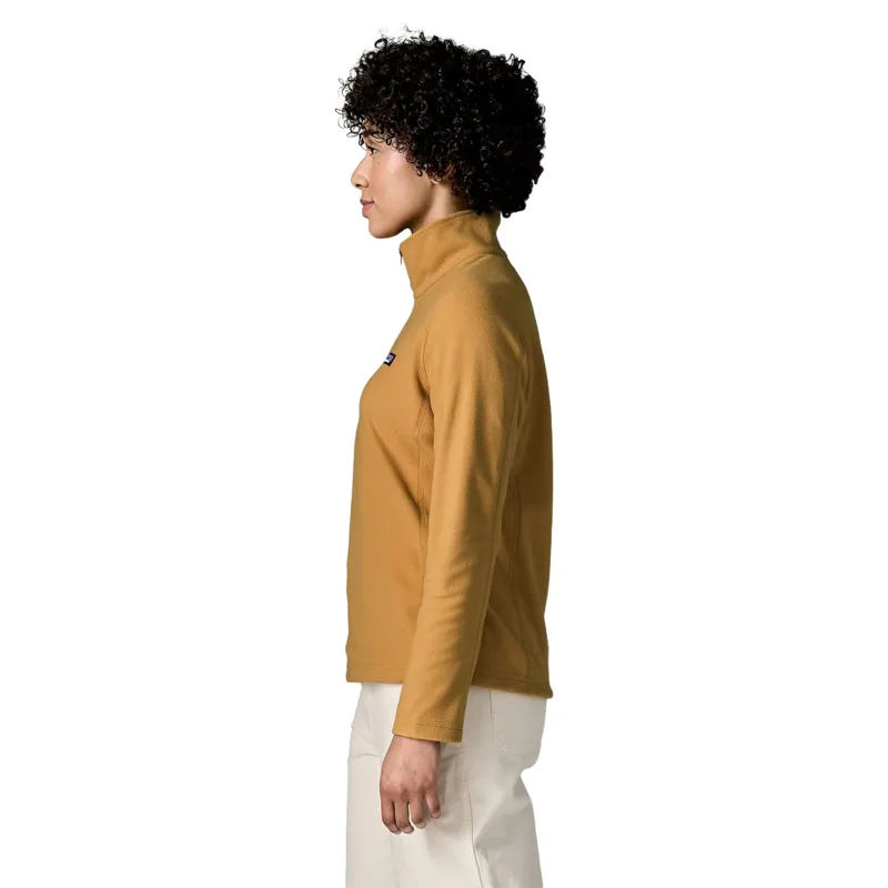 Patagonia Women's Micro D 1/4-Zip Fleece Top in Dried Mango-3