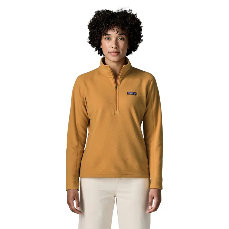 Patagonia Women's Micro D 1/4-Zip Fleece Top in Dried Mango-1