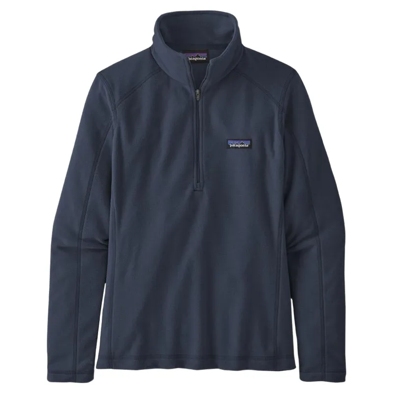 Patagonia Women's Micro D 1/4-Zip Fleece Top in New Navy
