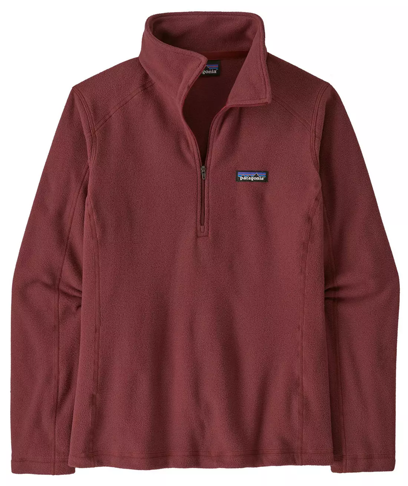 Patagonia Women's Micro D 1/4-Zip Fleece in Sequoia Red