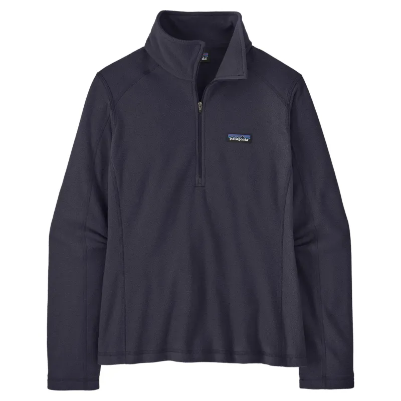 Patagonia Women's Micro D 1/4-Zip Fleece Top in Sunken Blue