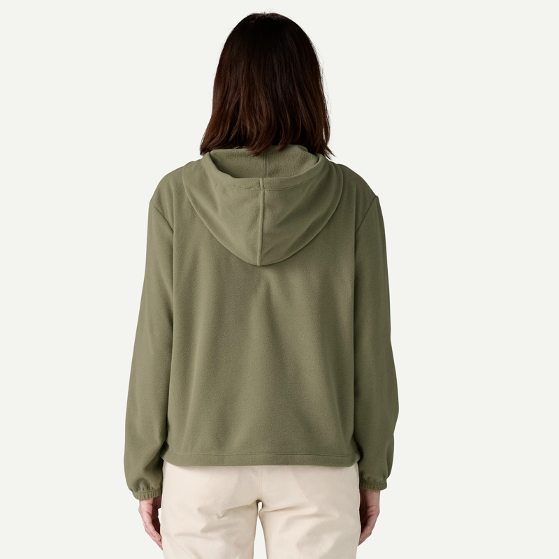 Patagonia Womens' Micro D Fleece Hoody in River Rock Green-2