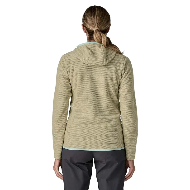 Patagonia Women's R1 Air Fleece Full-Zip Hoody in Weathered Stone-2