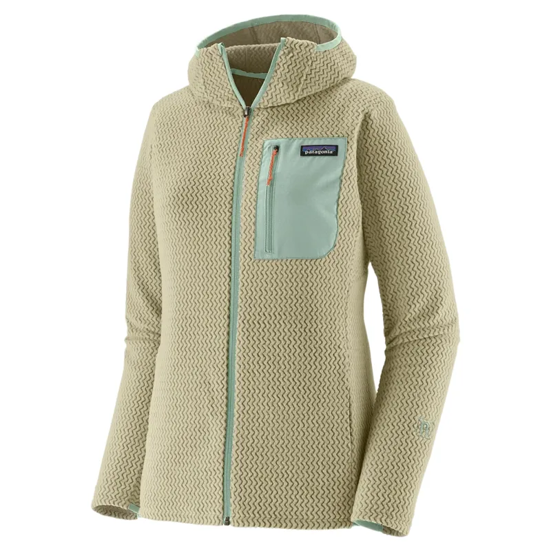 Patagonia Women's R1 Air Fleece Full-Zip Hoody in Weathered Stone