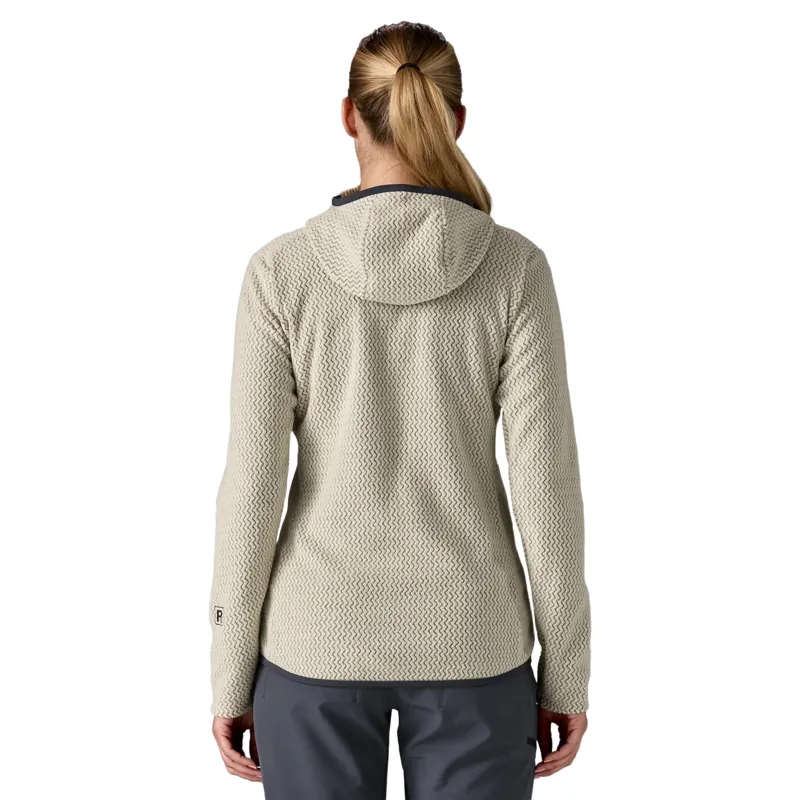 Patagonia Women's R1 Air Fleece Full-Zip Hoody in Wool White-2