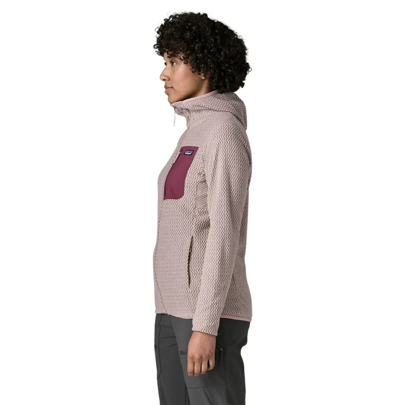 Patagonia Women's R1 Air Fleece Full-Zip Hoody in Stingray Mauve-3
