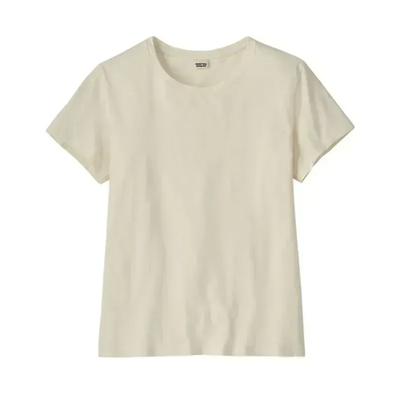 Patagonia Women's Regenerative Organic Cotton T-Shirt in Undyed Natural