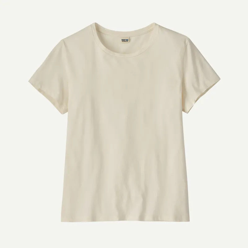 Patagonia Women's Regenerative Organic Cotton T-Shirt in Undyed Natural-1