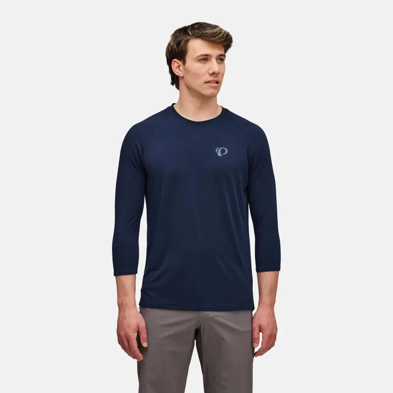 Pearl Izumi Canyon Merino 3/4 Sleeve Jersey in Dark Navy-1