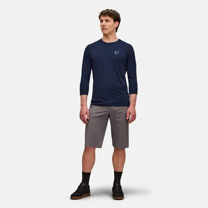 Pearl Izumi Canyon Merino 3/4 Sleeve Jersey in Dark Navy-3