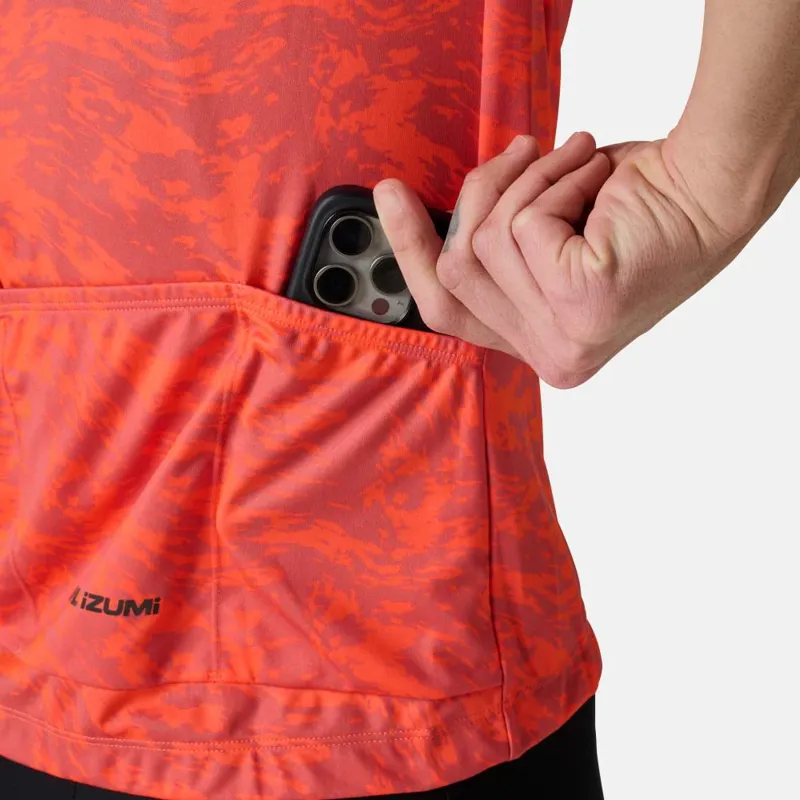 Pearl Izumi Women's Attack Short Sleeve Jersey in Fiery Coral Waverock-8