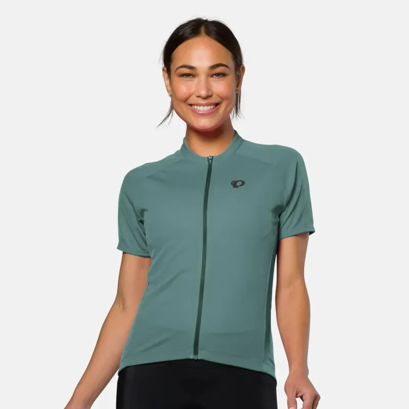 Pearl Izumi Women's Quest Short Sleeve Jersey in Balsam Green-2
