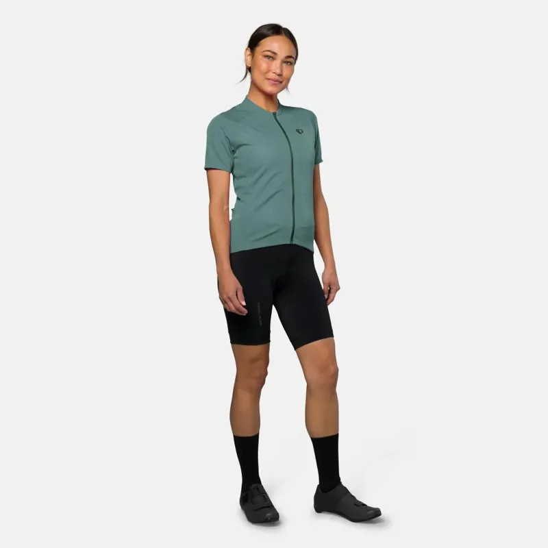 Pearl Izumi Women's Quest Short Sleeve Jersey in Balsam Green-4