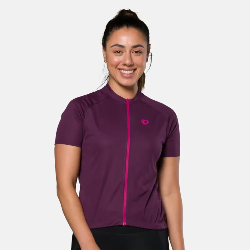 Pearl Izumi Women's Quest Short Sleeve Jersey in Dark Violet-2