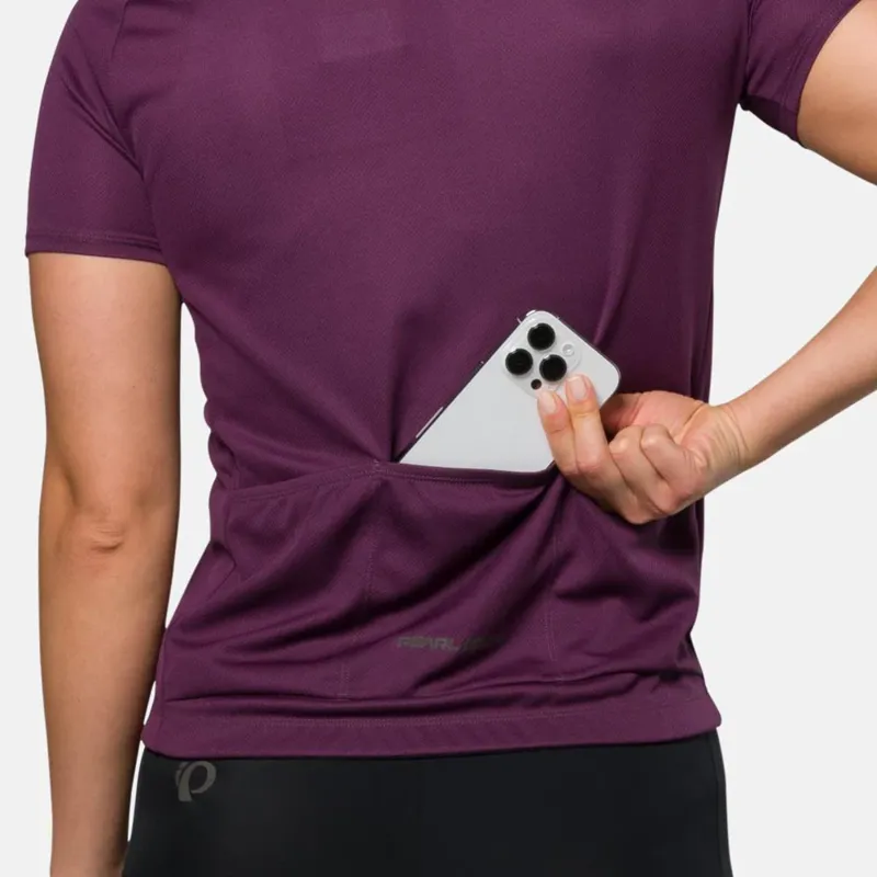 Pearl Izumi Women's Quest Short Sleeve Jersey in Dark Violet-5