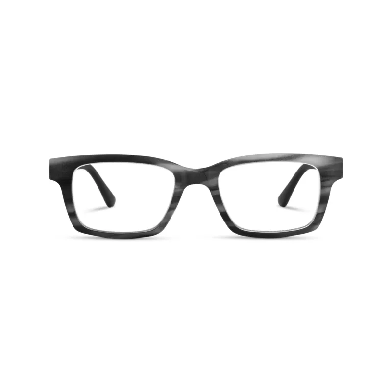 Peepers Cedar Readers in Charcoal Horn/Black