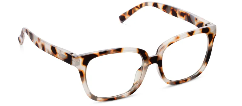 Peepers Impromptu Blue Light Reading Glasses in Chai Tortoise