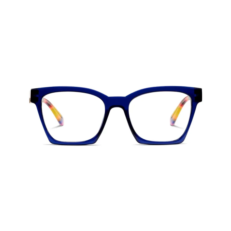 Peepers Maisie Blue Light Glasses in Blue/Ikat-1