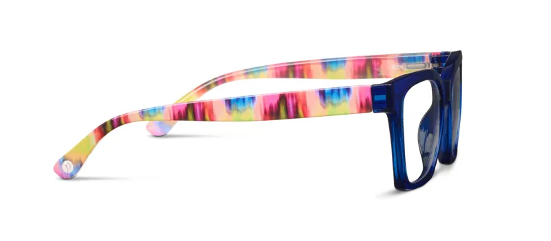 Peepers Maisie Blue Light Glasses in Blue/Ikat-2