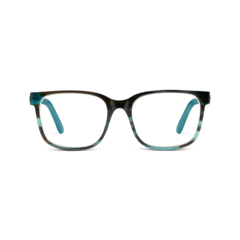 Peepers Sycamore Blue Light Glasses in Teal Horn/Teal-1