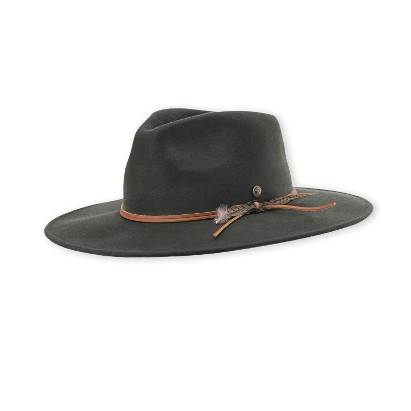 Pistil Hudson Wide Brim Hat in Olive